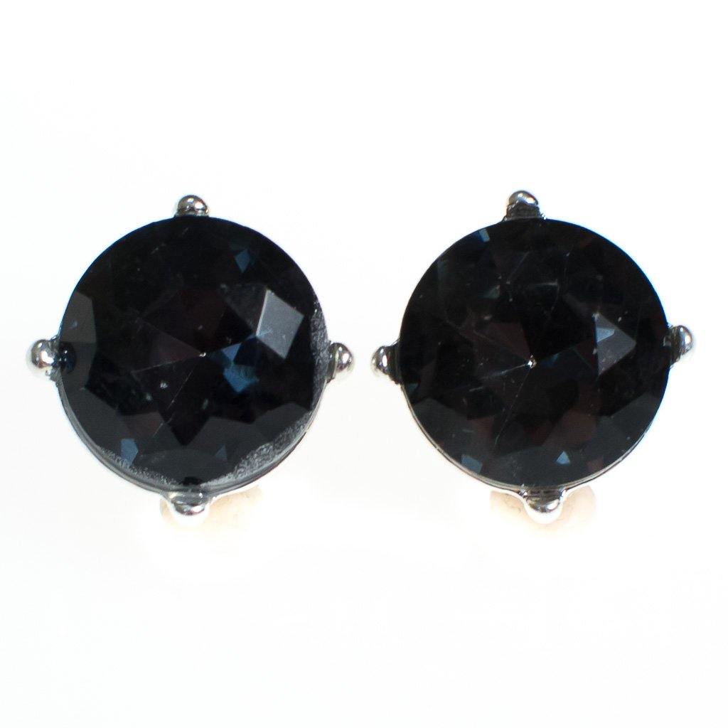 Black Diamond Crystal Stud Earrings by Vintage Meet Modern - Vintage Meet Modern Vintage Jewelry - Chicago, Illinois - #oldhollywoodglamour #vintagemeetmodern #designervintage #jewelrybox #antiquejewelry #vintagejewelry