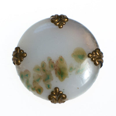 Victorian Spotted Moss Agate Pin by Victorian - Vintage Meet Modern Vintage Jewelry - Chicago, Illinois - #oldhollywoodglamour #vintagemeetmodern #designervintage #jewelrybox #antiquejewelry #vintagejewelry
