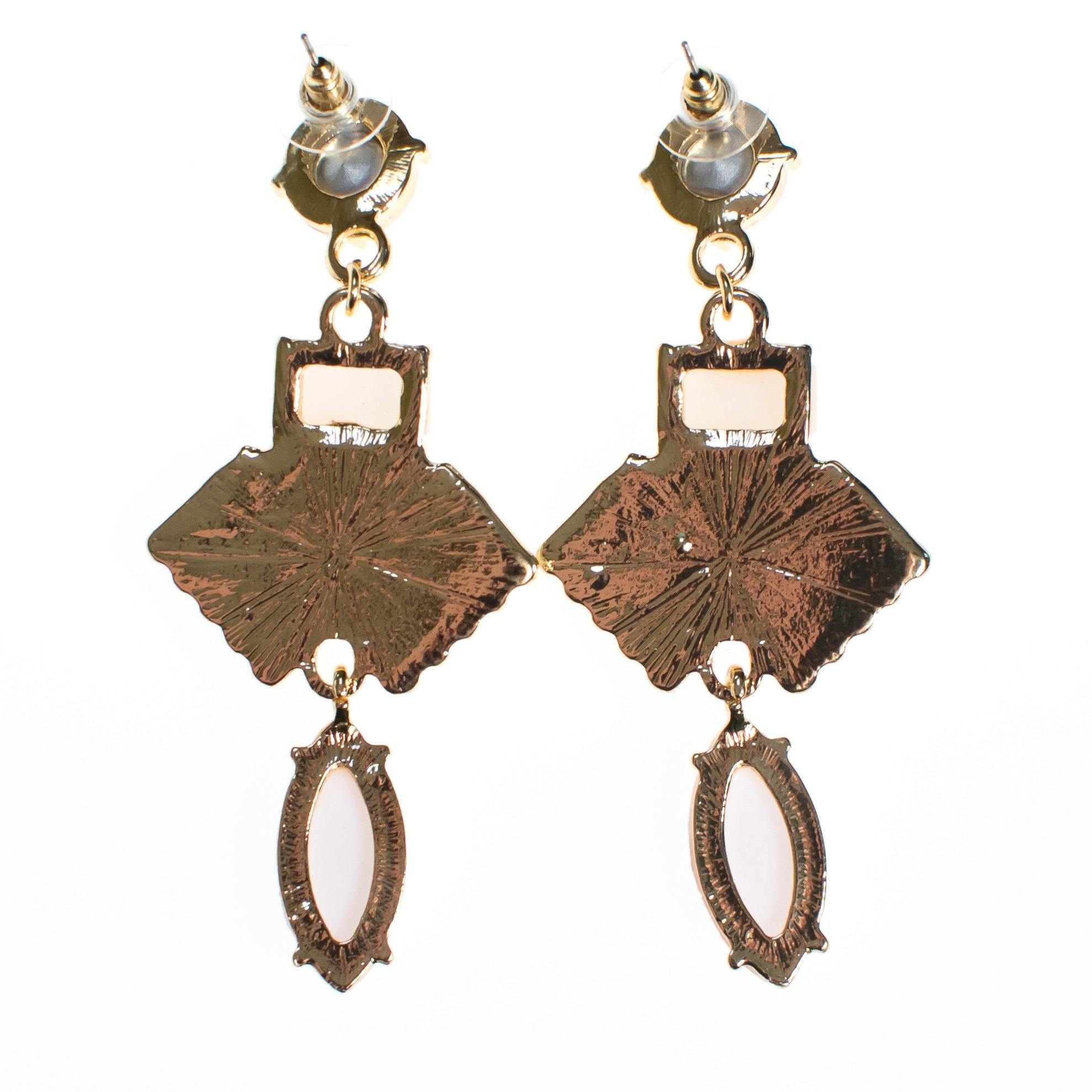 Aurora Art Deco Style Drop Earrings by Vintage Meet Modern - Vintage Meet Modern Vintage Jewelry - Chicago, Illinois - #oldhollywoodglamour #vintagemeetmodern #designervintage #jewelrybox #antiquejewelry #vintagejewelry