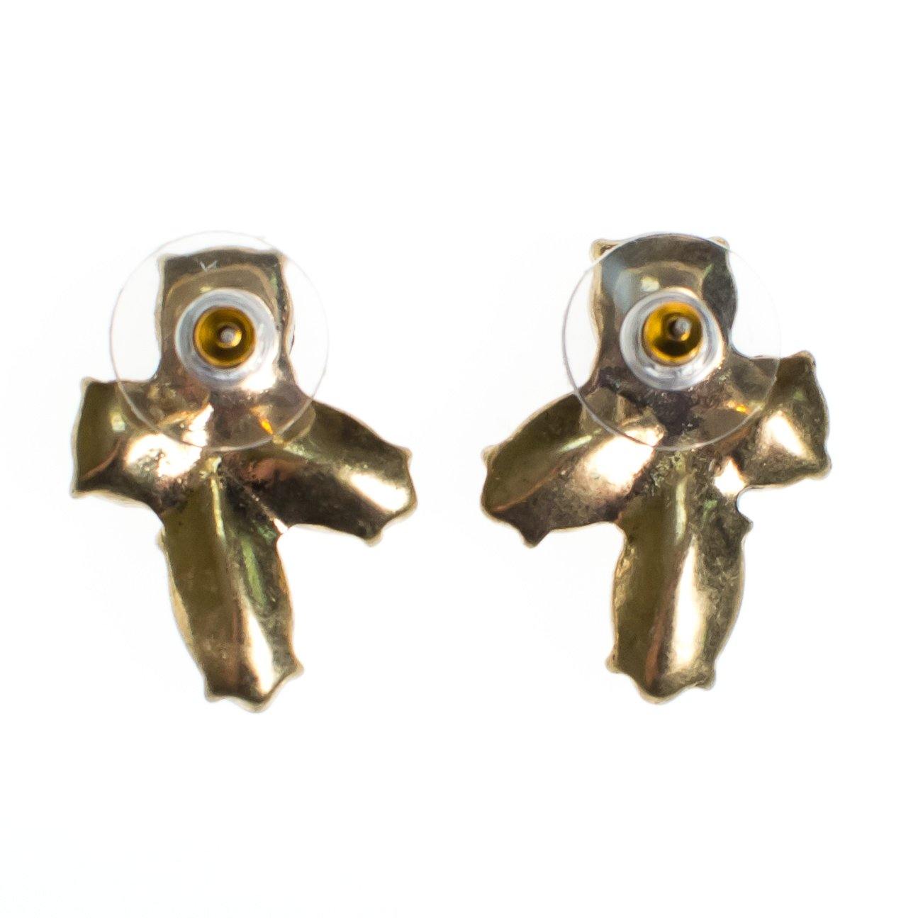 Gray, Gold, Pink, and Smoke Rhinestone Statement Earrings by Vintage Meet Modern - Vintage Meet Modern Vintage Jewelry - Chicago, Illinois - #oldhollywoodglamour #vintagemeetmodern #designervintage #jewelrybox #antiquejewelry #vintagejewelry