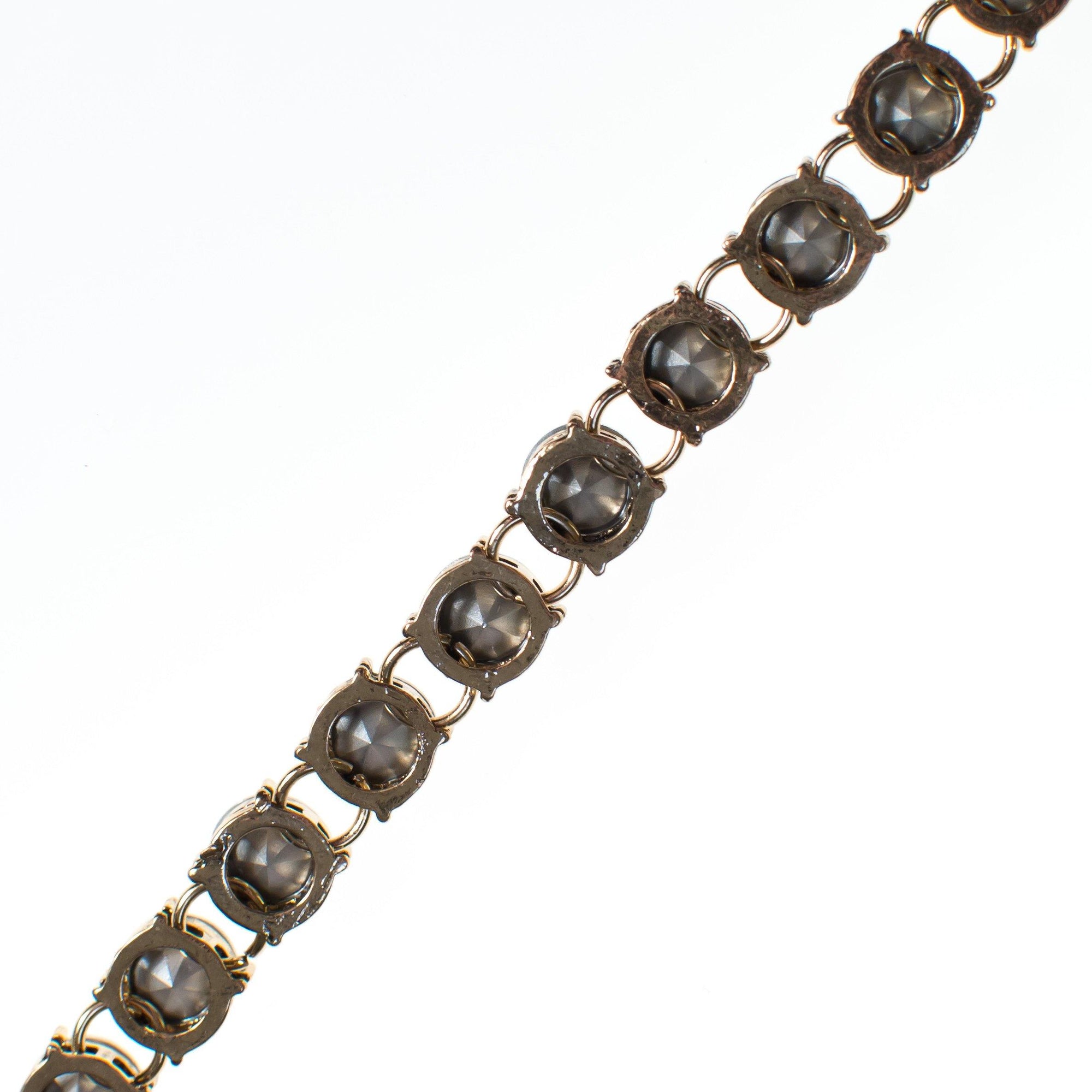 Vintage Aurora Borealis Line Bracelet by Vintage Meet Modern - Vintage Meet Modern Vintage Jewelry - Chicago, Illinois - #oldhollywoodglamour #vintagemeetmodern #designervintage #jewelrybox #antiquejewelry #vintagejewelry