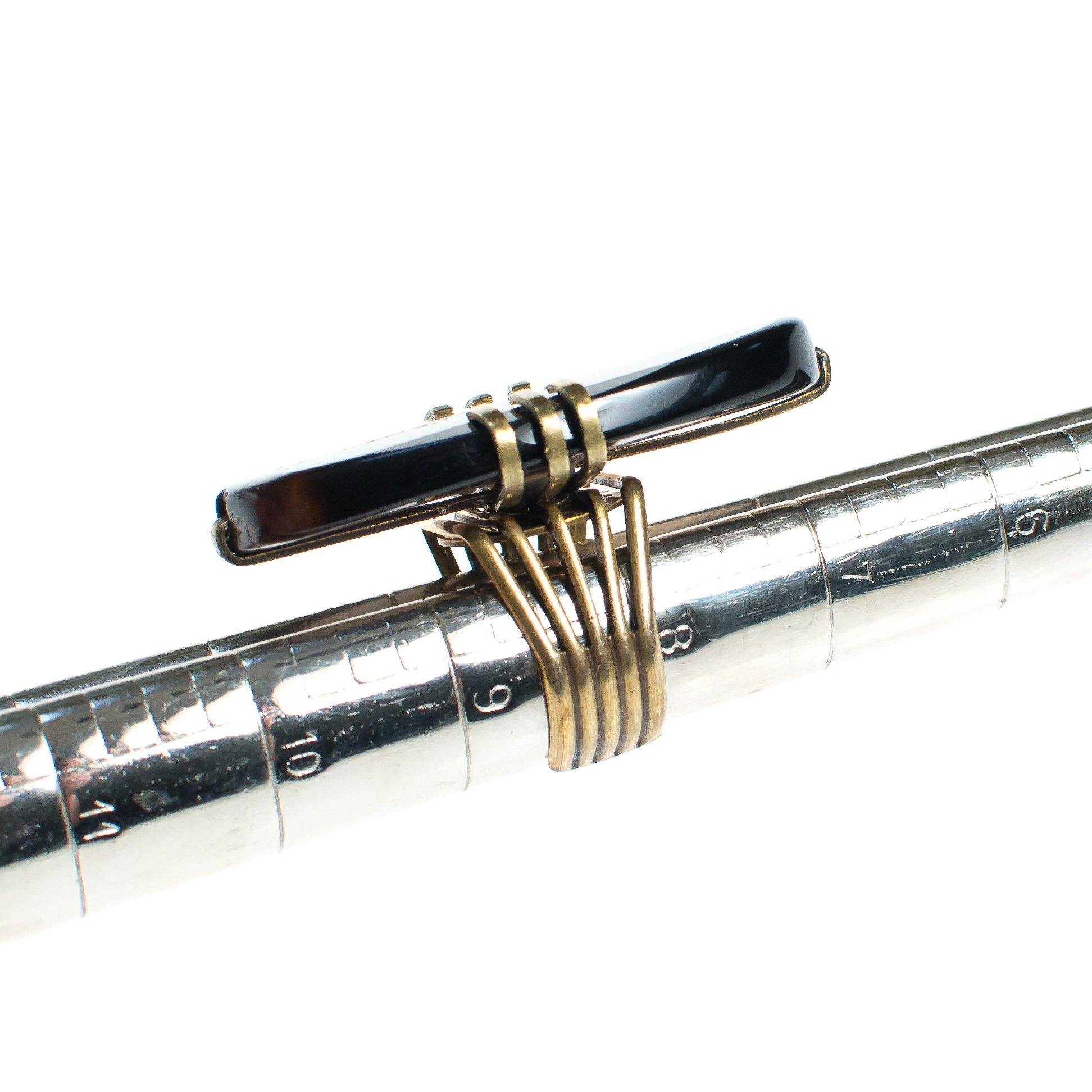 Jan Michael Black and White Agate Statement Ring by Jan Michaels - Vintage Meet Modern Vintage Jewelry - Chicago, Illinois - #oldhollywoodglamour #vintagemeetmodern #designervintage #jewelrybox #antiquejewelry #vintagejewelry