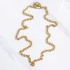 Vintage Leslie Block Long Gold Chain Necklace with Toggle Clasp by Leslie Block - Vintage Meet Modern Vintage Jewelry - Chicago, Illinois - #oldhollywoodglamour #vintagemeetmodern #designervintage #jewelrybox #antiquejewelry #vintagejewelry