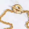 Vintage Leslie Block Long Gold Chain Necklace with Toggle Clasp by Leslie Block - Vintage Meet Modern Vintage Jewelry - Chicago, Illinois - #oldhollywoodglamour #vintagemeetmodern #designervintage #jewelrybox #antiquejewelry #vintagejewelry