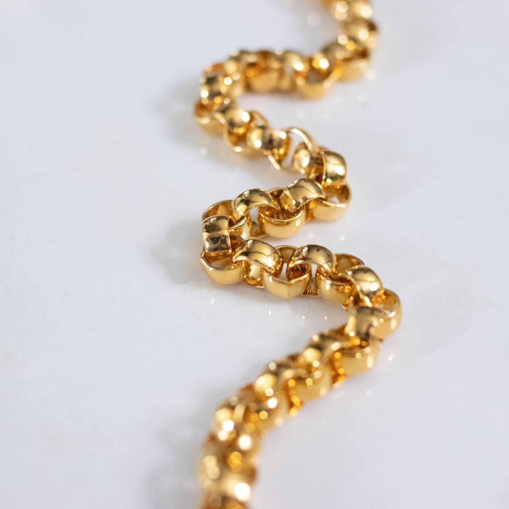 Vintage Joan Rivers Chunk Gold Chain Necklace with Heart Charms by Joan Rivers - Vintage Meet Modern Vintage Jewelry - Chicago, Illinois - #oldhollywoodglamour #vintagemeetmodern #designervintage #jewelrybox #antiquejewelry #vintagejewelry