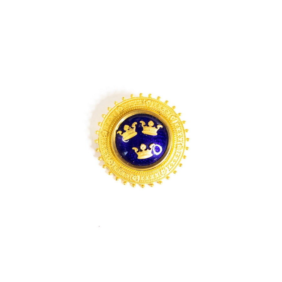 Vintage Royal Order of Sweden Crown Brooch by Sporrong - Vintage Meet Modern Vintage Jewelry - Chicago, Illinois - #oldhollywoodglamour #vintagemeetmodern #designervintage #jewelrybox #antiquejewelry #vintagejewelry