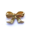 Vintage Gold Rhinestone Bow Brooch by Unsigned Beauty - Vintage Meet Modern Vintage Jewelry - Chicago, Illinois - #oldhollywoodglamour #vintagemeetmodern #designervintage #jewelrybox #antiquejewelry #vintagejewelry