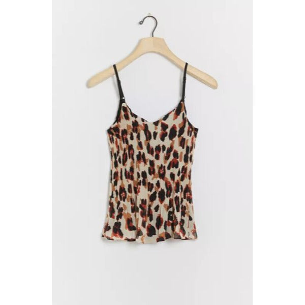 Anthropologie Lisi Animal Print Pleated Cami by Anthropologie - Vintage Meet Modern Vintage Jewelry - Chicago, Illinois - #oldhollywoodglamour #vintagemeetmodern #designervintage #jewelrybox #antiquejewelry #vintagejewelry
