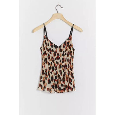 Anthropologie Lisi Animal Print Pleated Cami by Anthropologie - Vintage Meet Modern Vintage Jewelry - Chicago, Illinois - #oldhollywoodglamour #vintagemeetmodern #designervintage #jewelrybox #antiquejewelry #vintagejewelry