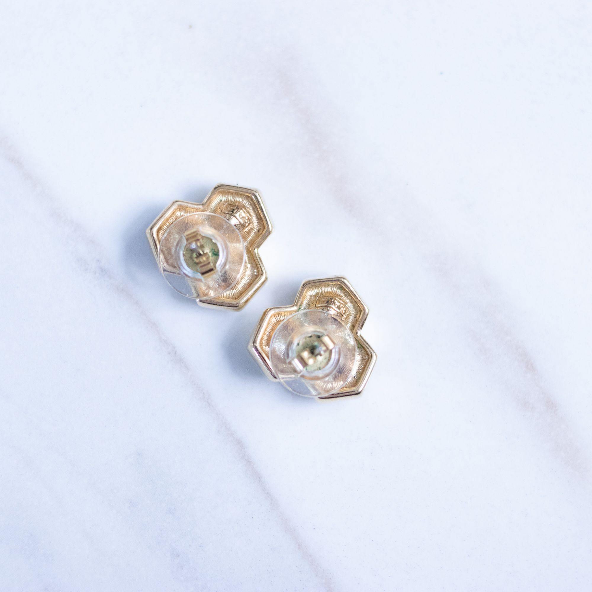 Vintage Savvy Swarovski Pentagon Crystal Statement Earrings by Swarovksi - Vintage Meet Modern Vintage Jewelry - Chicago, Illinois - #oldhollywoodglamour #vintagemeetmodern #designervintage #jewelrybox #antiquejewelry #vintagejewelry