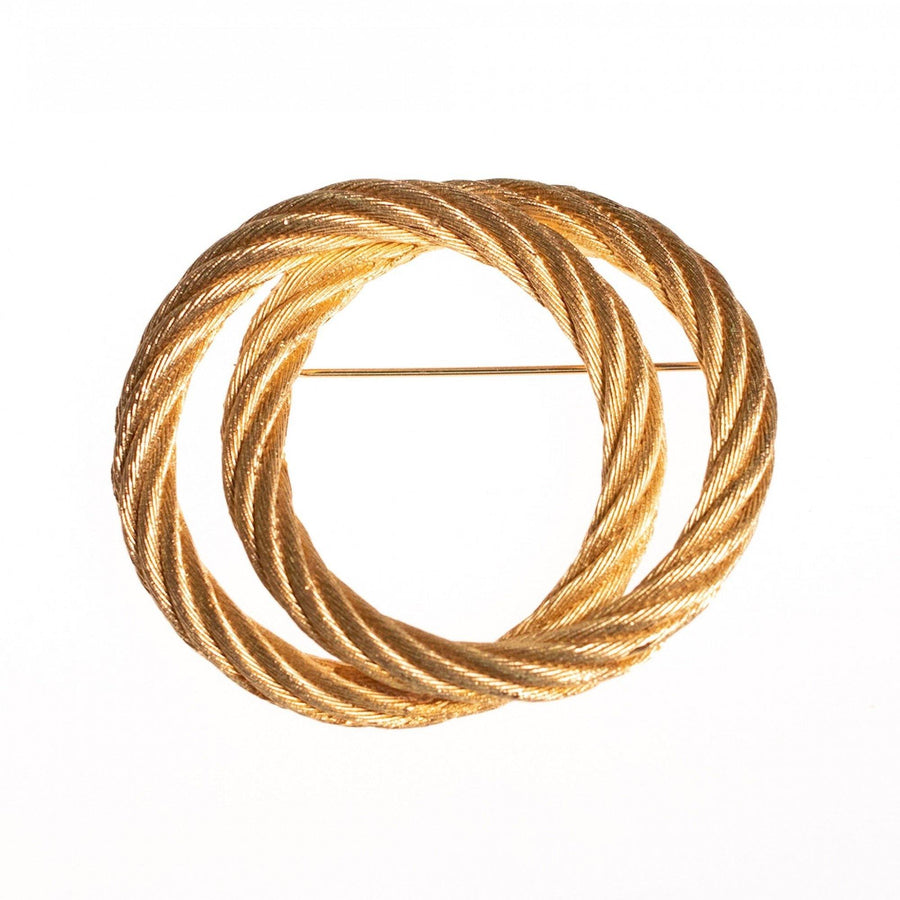 Vintage Christian Dior Double Knot Brooch by Christian Dior - Vintage Meet Modern Vintage Jewelry - Chicago, Illinois - #oldhollywoodglamour #vintagemeetmodern #designervintage #jewelrybox #antiquejewelry #vintagejewelry