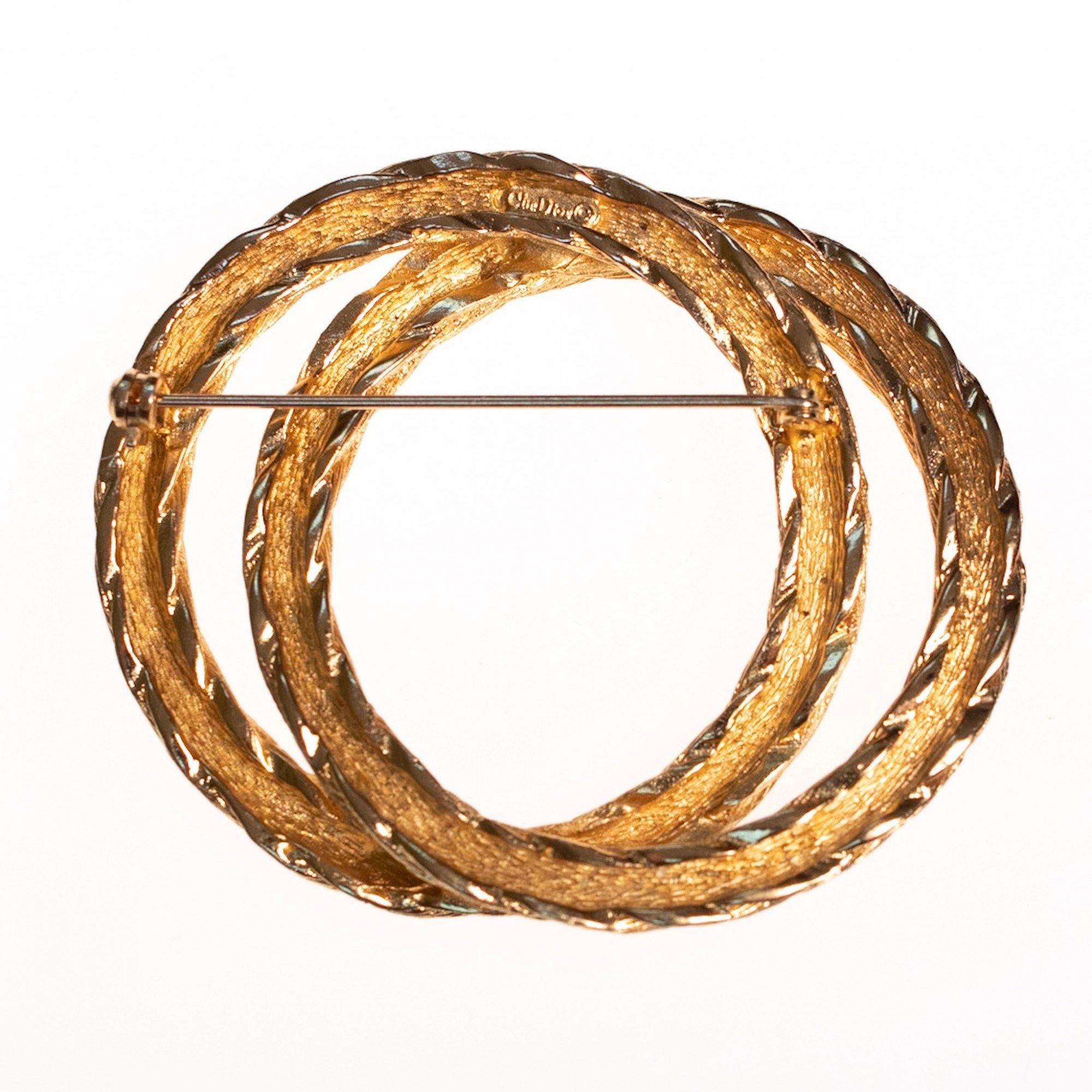 Vintage Christian Dior Double Knot Brooch by Christian Dior - Vintage Meet Modern Vintage Jewelry - Chicago, Illinois - #oldhollywoodglamour #vintagemeetmodern #designervintage #jewelrybox #antiquejewelry #vintagejewelry