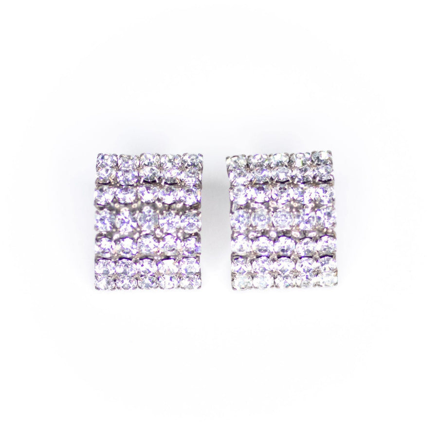 Vintage Eisenberg Ice Rhinestone Statement Earrings by Eisenberg - Vintage Meet Modern Vintage Jewelry - Chicago, Illinois - #oldhollywoodglamour #vintagemeetmodern #designervintage #jewelrybox #antiquejewelry #vintagejewelry