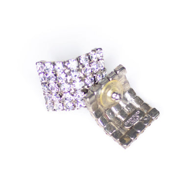 Vintage Eisenberg Ice Rhinestone Statement Earrings by Eisenberg - Vintage Meet Modern Vintage Jewelry - Chicago, Illinois - #oldhollywoodglamour #vintagemeetmodern #designervintage #jewelrybox #antiquejewelry #vintagejewelry