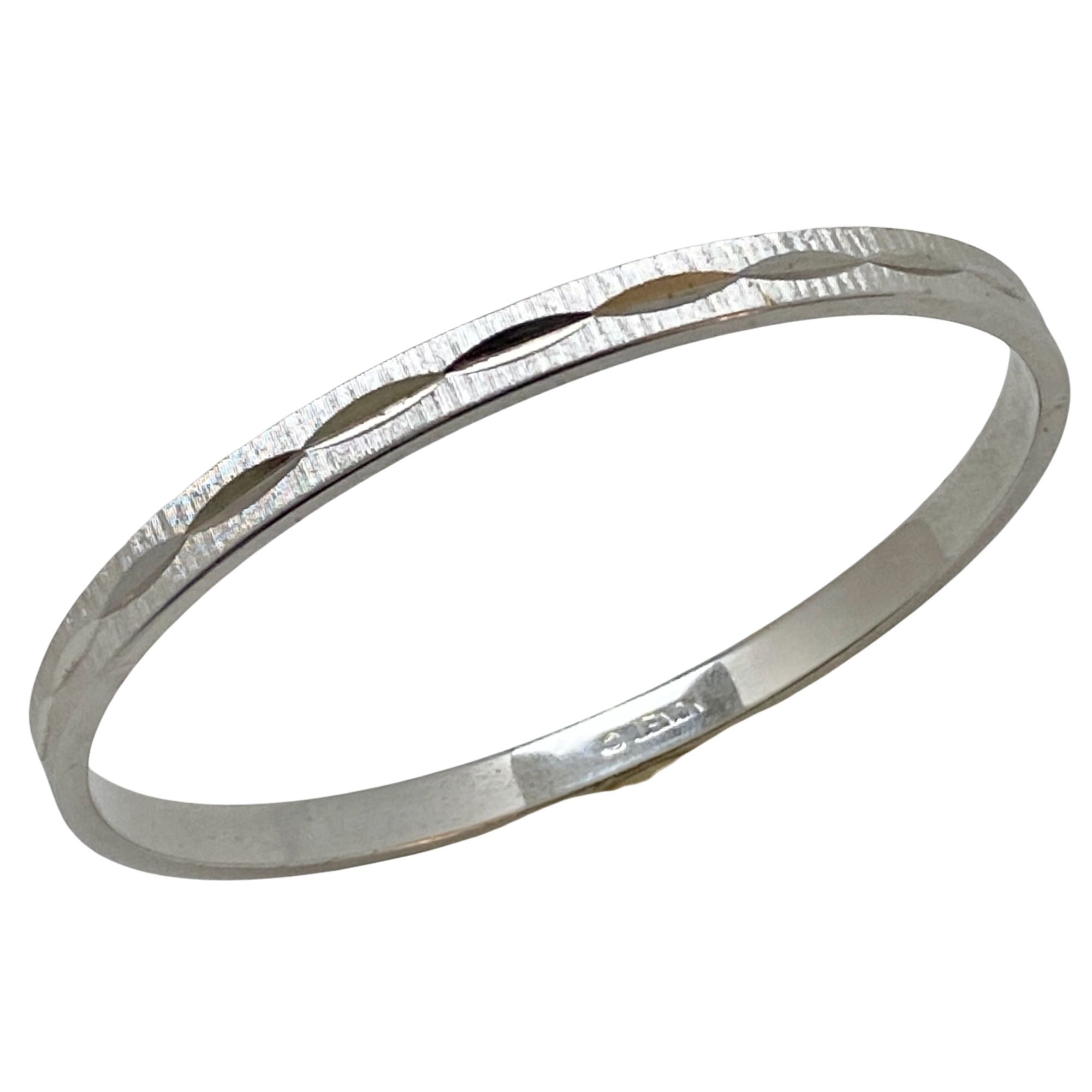 Monet Silver Etched Bangle Bracelet by Monet - Vintage Meet Modern Vintage Jewelry - Chicago, Illinois - #oldhollywoodglamour #vintagemeetmodern #designervintage #jewelrybox #antiquejewelry #vintagejewelry