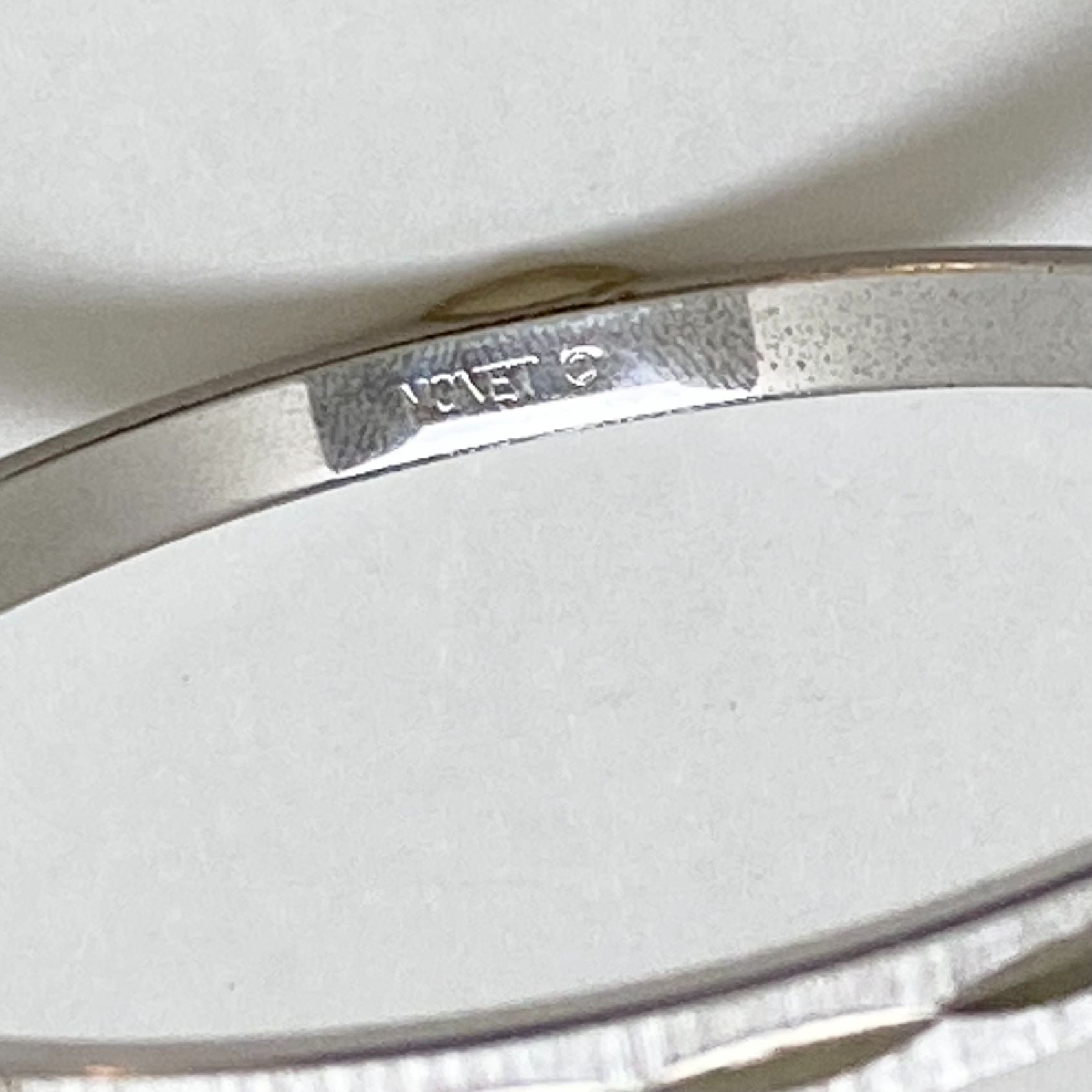 Monet Silver Etched Bangle Bracelet by Monet - Vintage Meet Modern Vintage Jewelry - Chicago, Illinois - #oldhollywoodglamour #vintagemeetmodern #designervintage #jewelrybox #antiquejewelry #vintagejewelry