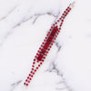 Vintage Red Crystal Rhinestone Bracelet by Vintage Meet Modern  - Vintage Meet Modern Vintage Jewelry - Chicago, Illinois - #oldhollywoodglamour #vintagemeetmodern #designervintage #jewelrybox #antiquejewelry #vintagejewelry