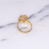 Vintage Opaline Cocktail Ring with Diamante Halo by Vintage Meet Modern - Vintage Meet Modern Vintage Jewelry - Chicago, Illinois - #oldhollywoodglamour #vintagemeetmodern #designervintage #jewelrybox #antiquejewelry #vintagejewelry