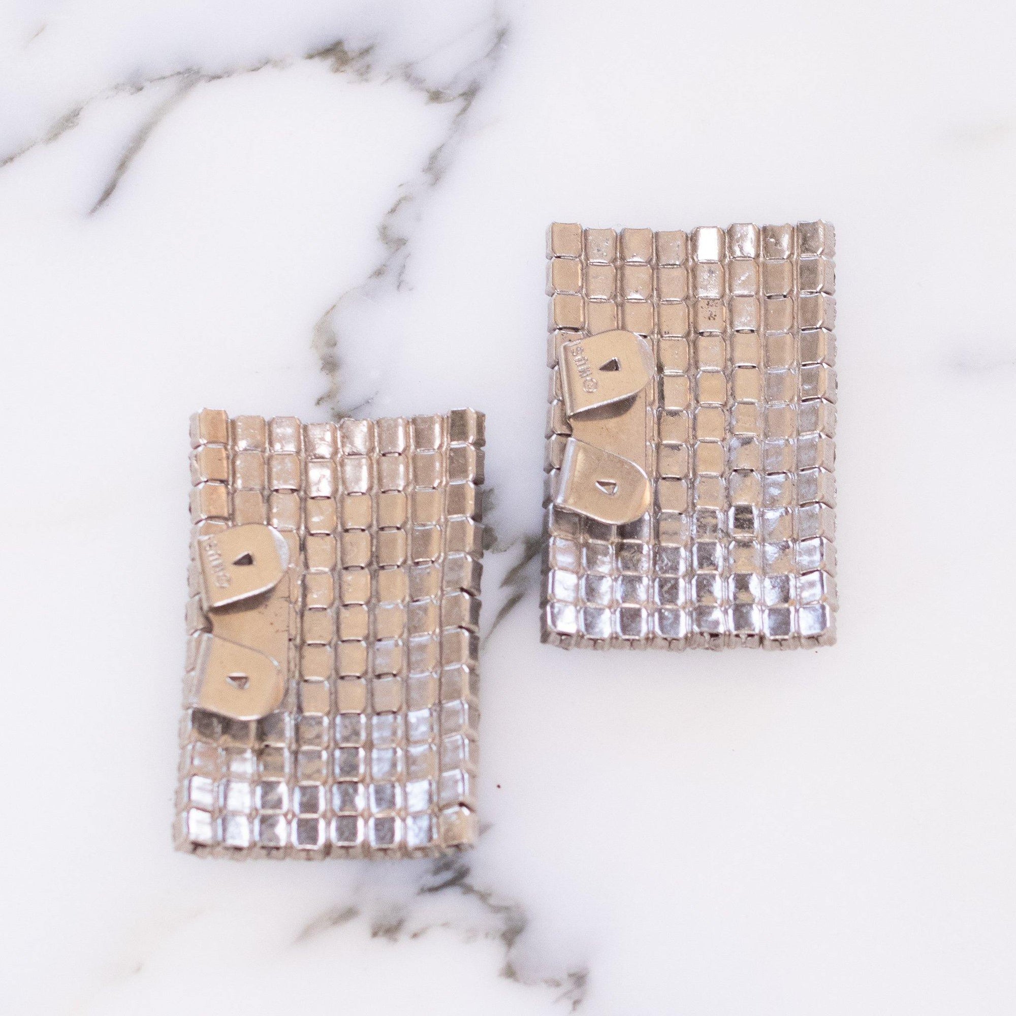 Vintage Art Deco Shoe Clips with Rhodium Plating by Art Deco - Vintage Meet Modern Vintage Jewelry - Chicago, Illinois - #oldhollywoodglamour #vintagemeetmodern #designervintage #jewelrybox #antiquejewelry #vintagejewelry