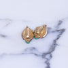 Vintage Faux Jade, Sapphire Crystal and Diamante Earrings by Vintage Meet Modern - Vintage Meet Modern Vintage Jewelry - Chicago, Illinois - #oldhollywoodglamour #vintagemeetmodern #designervintage #jewelrybox #antiquejewelry #vintagejewelry