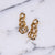 Vintage Monet Gold Chain Drop Earrings