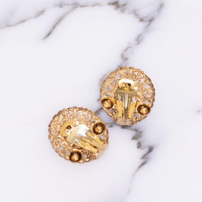 Vintage West Germany Red Crystal Earrings with Pink Rhinestones and Pearls by Vintage Meet Modern - Vintage Meet Modern Vintage Jewelry - Chicago, Illinois - #oldhollywoodglamour #vintagemeetmodern #designervintage #jewelrybox #antiquejewelry #vintagejewelry