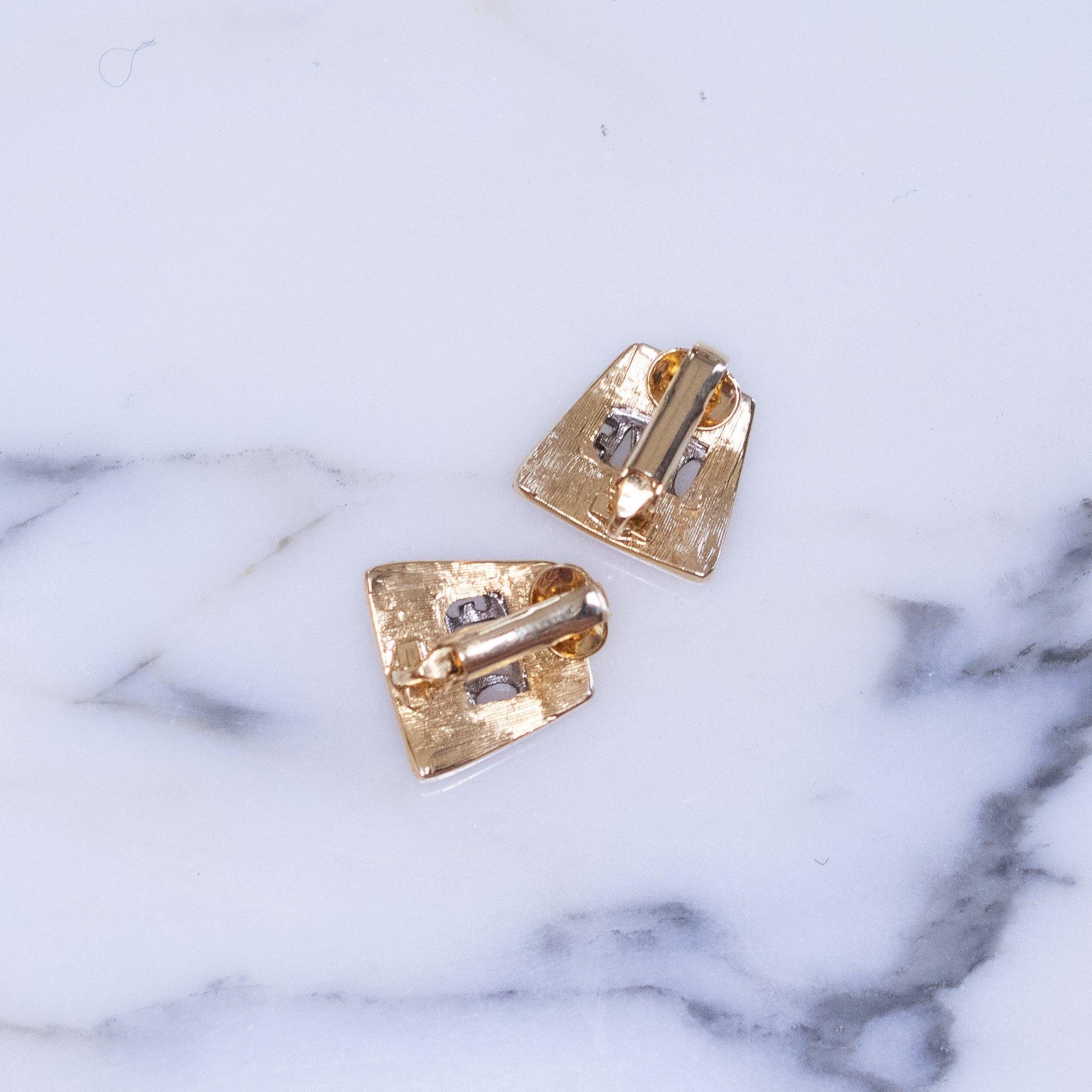 DVF Logo Earrings, Silver and Gold by Diane von Furstenberg - Vintage Meet Modern Vintage Jewelry - Chicago, Illinois - #oldhollywoodglamour #vintagemeetmodern #designervintage #jewelrybox #antiquejewelry #vintagejewelry