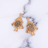 Rhinestone Christmas Tree Clip Earrings by 1980s - Vintage Meet Modern Vintage Jewelry - Chicago, Illinois - #oldhollywoodglamour #vintagemeetmodern #designervintage #jewelrybox #antiquejewelry #vintagejewelry