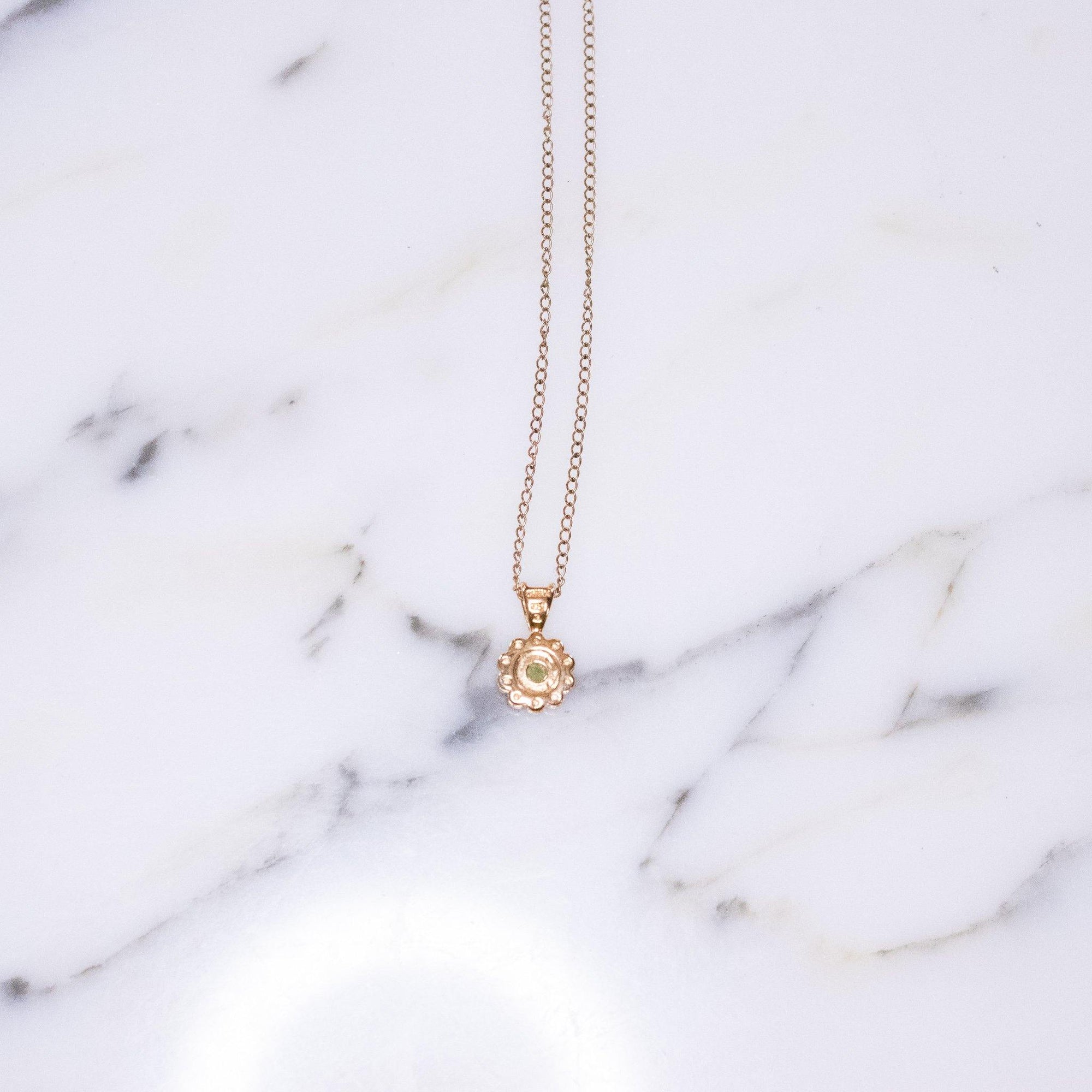 Vintage Lemon Citrine and White Topaz Petite Pendant 18kt Gold Over Sterling Silver Necklace by 1990s - Vintage Meet Modern Vintage Jewelry - Chicago, Illinois - #oldhollywoodglamour #vintagemeetmodern #designervintage #jewelrybox #antiquejewelry #vintagejewelry