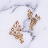 Vintage Smoke and Champagne Crystal Starburst Style Ear Crawler Statement Earrings by Vintage Meet Modern - Vintage Meet Modern Vintage Jewelry - Chicago, Illinois - #oldhollywoodglamour #vintagemeetmodern #designervintage #jewelrybox #antiquejewelry #vintagejewelry