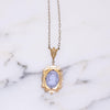 Vintage Edwardian Era Etched Amethyst Glass Cameo Pendant Necklace by Vintage Meet Modern - Vintage Meet Modern Vintage Jewelry - Chicago, Illinois - #oldhollywoodglamour #vintagemeetmodern #designervintage #jewelrybox #antiquejewelry #vintagejewelry