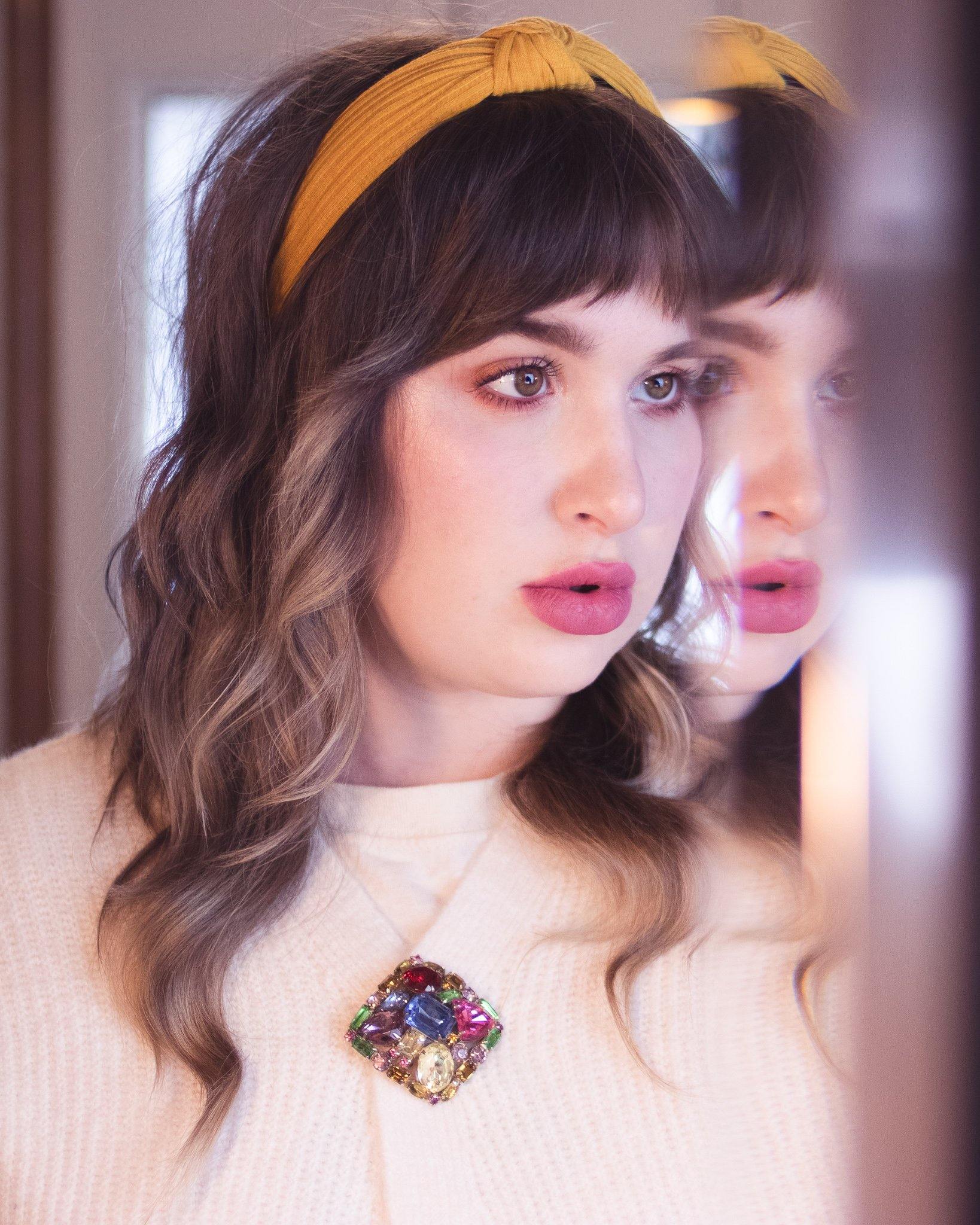 Vintage Rainbow Rhinestone Brooch by 1960s - Vintage Meet Modern Vintage Jewelry - Chicago, Illinois - #oldhollywoodglamour #vintagemeetmodern #designervintage #jewelrybox #antiquejewelry #vintagejewelry