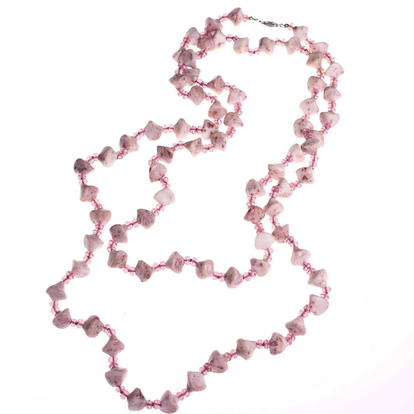 Vintage Quartz and Amethyst Crystal Bead Necklace