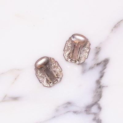 Vintage Art Deco Style Amethyst Crystal Earrings with Marcasite Details by Vintage Meet Modern  - Vintage Meet Modern Vintage Jewelry - Chicago, Illinois - #oldhollywoodglamour #vintagemeetmodern #designervintage #jewelrybox #antiquejewelry #vintagejewelry