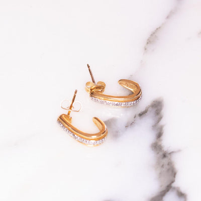 Vintage 1980s Sterling Silver and 18kt Gold Milgrain Small Hoop Earrings by Sterling Silver 18kt Gold - Vintage Meet Modern Vintage Jewelry - Chicago, Illinois - #oldhollywoodglamour #vintagemeetmodern #designervintage #jewelrybox #antiquejewelry #vintagejewelry