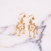 Vintage Gold Dangle Earrings by Unsigned Beauties - Vintage Meet Modern Vintage Jewelry - Chicago, Illinois - #oldhollywoodglamour #vintagemeetmodern #designervintage #jewelrybox #antiquejewelry #vintagejewelry