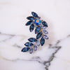Vintage Radiant Blue Spray Style Brooch by Unsigned Beauty - Vintage Meet Modern Vintage Jewelry - Chicago, Illinois - #oldhollywoodglamour #vintagemeetmodern #designervintage #jewelrybox #antiquejewelry #vintagejewelry