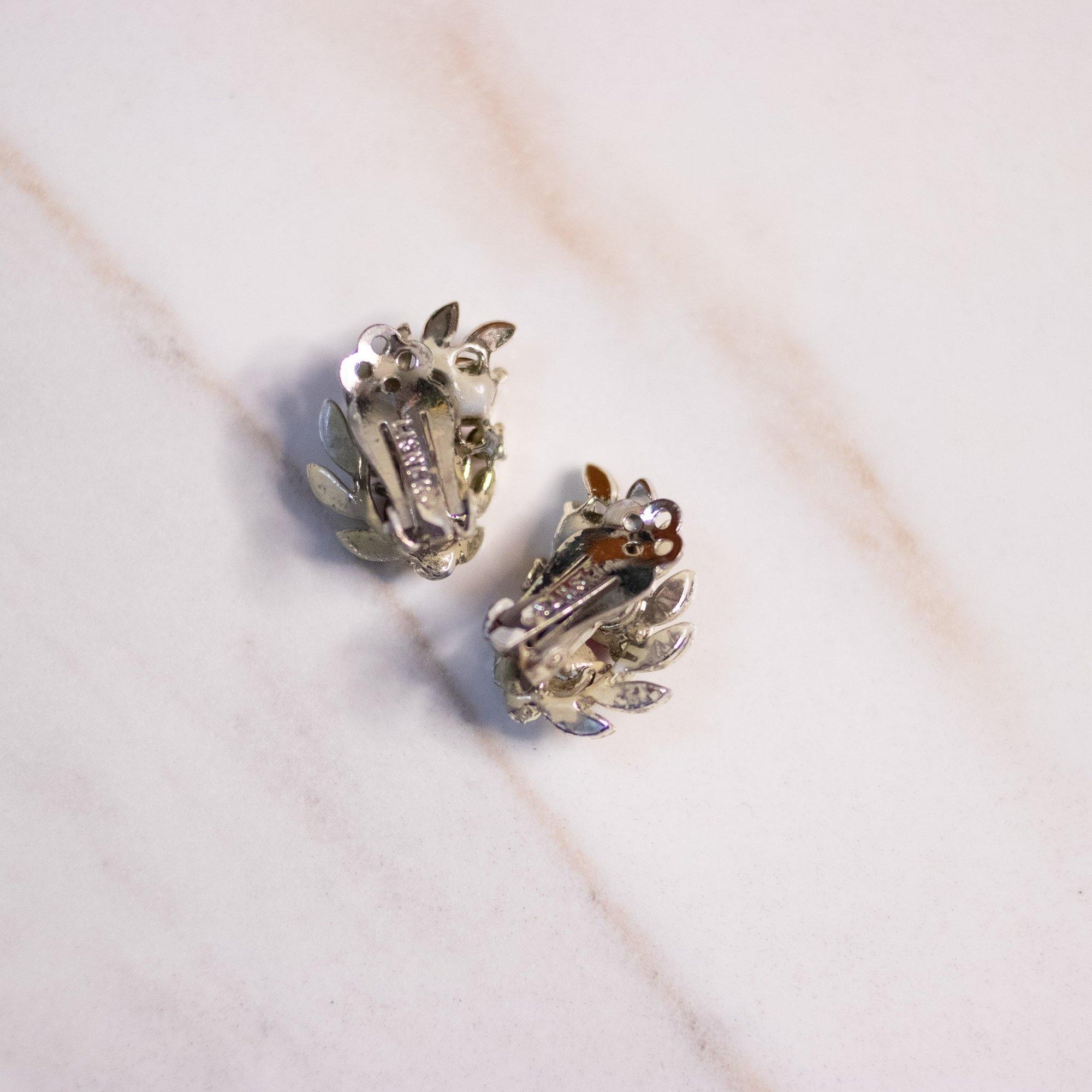 Vintage Red Rhinestone Lisner Earrings by Lisner - Vintage Meet Modern Vintage Jewelry - Chicago, Illinois - #oldhollywoodglamour #vintagemeetmodern #designervintage #jewelrybox #antiquejewelry #vintagejewelry