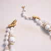 Vintage Vendome Milk Glass and White Bead Double Strand Necklace by Vendome - Vintage Meet Modern Vintage Jewelry - Chicago, Illinois - #oldhollywoodglamour #vintagemeetmodern #designervintage #jewelrybox #antiquejewelry #vintagejewelry