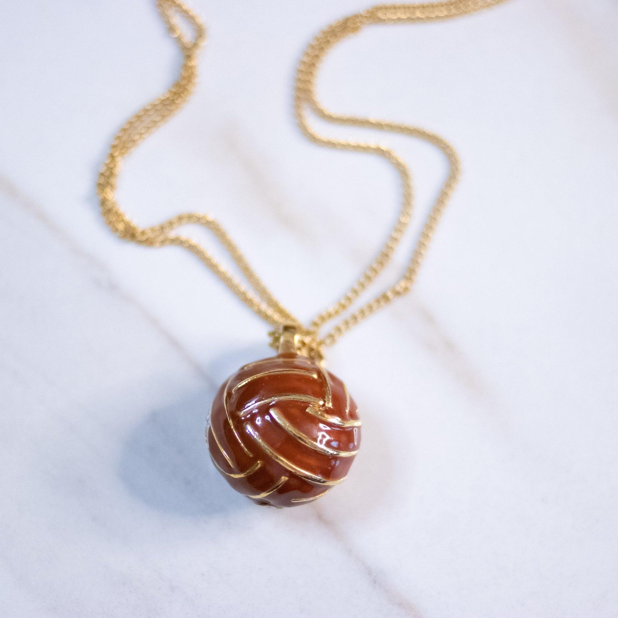 Vintage Geoffrey Beene Orange Pendant Statement Necklace by Geoffrey Beene - Vintage Meet Modern Vintage Jewelry - Chicago, Illinois - #oldhollywoodglamour #vintagemeetmodern #designervintage #jewelrybox #antiquejewelry #vintagejewelry