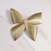 Vintage Large Gold Bow with Rhinestones Brooch by Unsigned Beauty - Vintage Meet Modern Vintage Jewelry - Chicago, Illinois - #oldhollywoodglamour #vintagemeetmodern #designervintage #jewelrybox #antiquejewelry #vintagejewelry