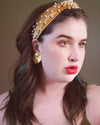 Vintage Richellieu Gold Leaf with Faux Pearl Statement Earrings by Richellieu - Vintage Meet Modern Vintage Jewelry - Chicago, Illinois - #oldhollywoodglamour #vintagemeetmodern #designervintage #jewelrybox #antiquejewelry #vintagejewelry