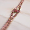 Vintage Pink Rhinestone Bracelet by Unsigned Beauty - Vintage Meet Modern Vintage Jewelry - Chicago, Illinois - #oldhollywoodglamour #vintagemeetmodern #designervintage #jewelrybox #antiquejewelry #vintagejewelry