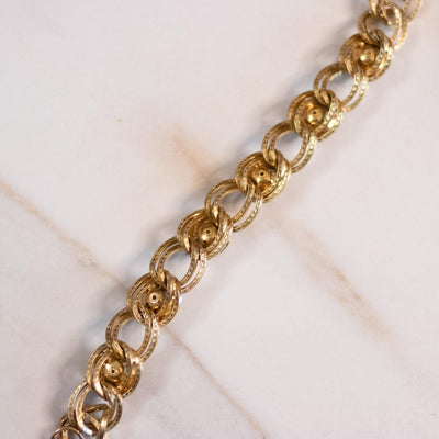 Vintage Gold Rose Link Bracelet by Unsigned Beauty - Vintage Meet Modern Vintage Jewelry - Chicago, Illinois - #oldhollywoodglamour #vintagemeetmodern #designervintage #jewelrybox #antiquejewelry #vintagejewelry