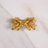 Vintage Florenza Mid Century Modern Bow Brooch with Light Blue Enamel and White Beads by Florenza - Vintage Meet Modern Vintage Jewelry - Chicago, Illinois - #oldhollywoodglamour #vintagemeetmodern #designervintage #jewelrybox #antiquejewelry #vintagejewelry