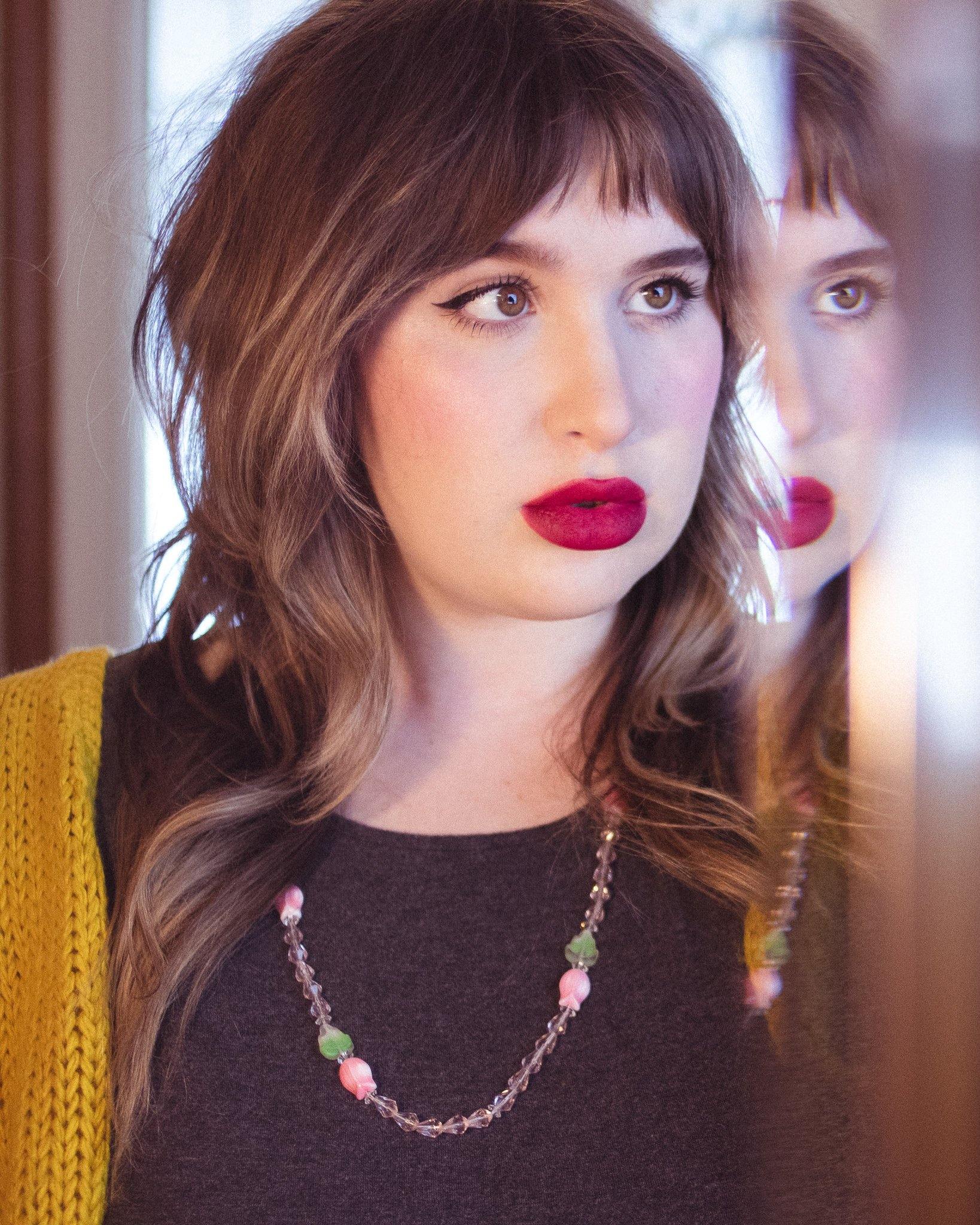 Diane von Furstenberg Pink Crystal, Pink Tulip, Green Leave Beaded Necklace, DVF, Designer Vintage Jewelry, 1970s by Diane von Furstenberg - Vintage Meet Modern Vintage Jewelry - Chicago, Illinois - #oldhollywoodglamour #vintagemeetmodern #designervintage #jewelrybox #antiquejewelry #vintagejewelry