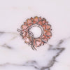 Vintage Lisner Pink Moonglow Thermoset Heart and Rhinestone Brooch by Lisner - Vintage Meet Modern Vintage Jewelry - Chicago, Illinois - #oldhollywoodglamour #vintagemeetmodern #designervintage #jewelrybox #antiquejewelry #vintagejewelry