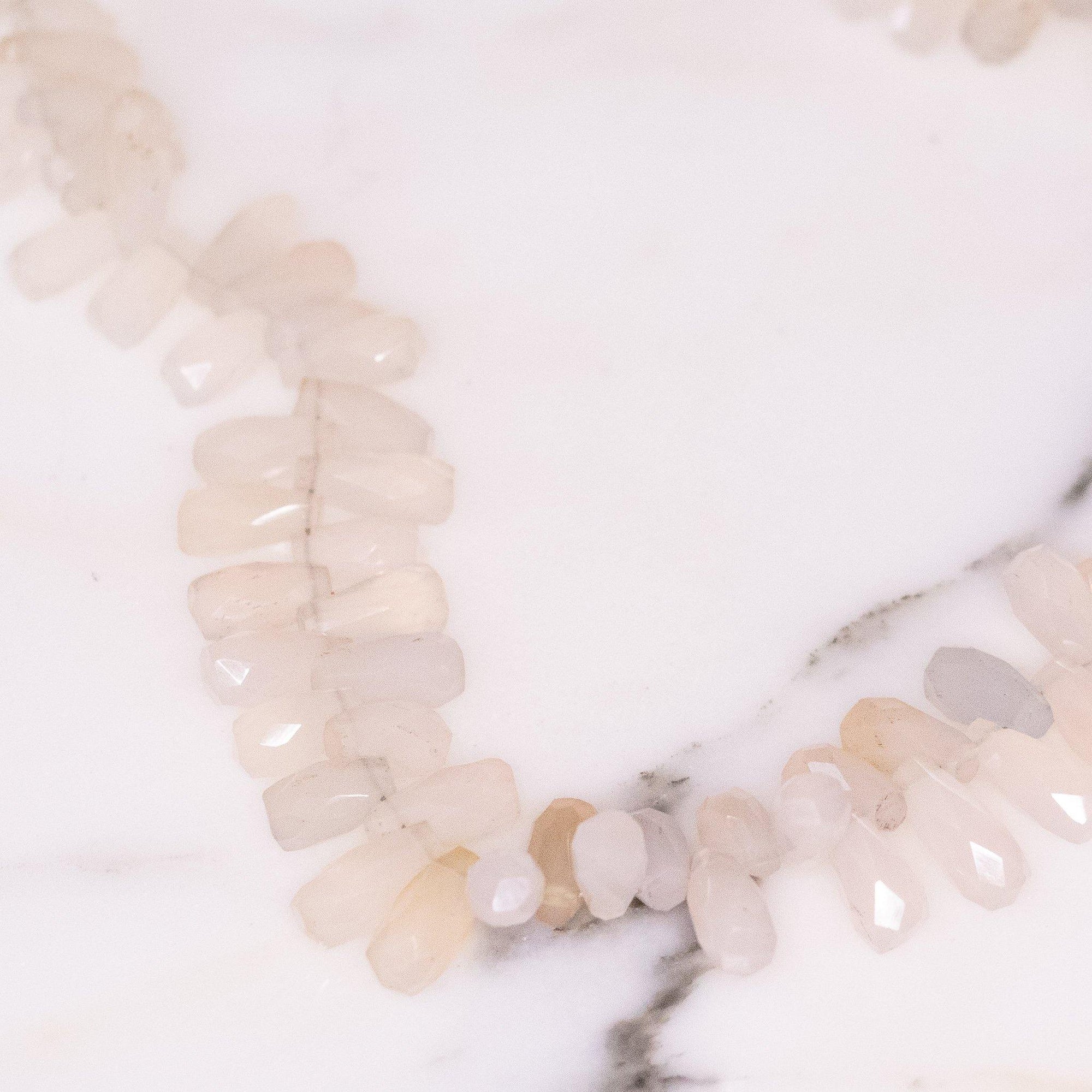 Vintage Genuine Faceted Briolette Quartz Crystal Necklace by Artisan - Vintage Meet Modern Vintage Jewelry - Chicago, Illinois - #oldhollywoodglamour #vintagemeetmodern #designervintage #jewelrybox #antiquejewelry #vintagejewelry