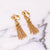 Vintage Gold Tassel Earrings