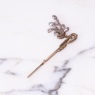 Vintage Crown Trifari Vintage Diamond Rhinestone Brooch by Crown Trifari - Vintage Meet Modern Vintage Jewelry - Chicago, Illinois - #oldhollywoodglamour #vintagemeetmodern #designervintage #jewelrybox #antiquejewelry #vintagejewelry